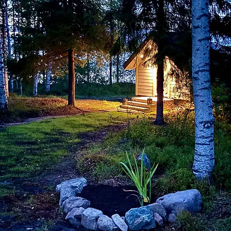 Chalet Private Aurora Glass Cabin & Lakeside Villa With Finnish Sauna *