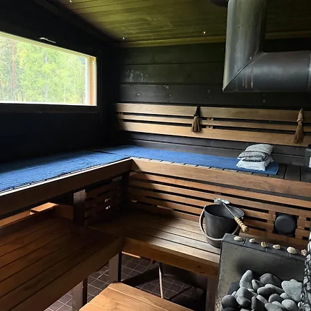 Private Aurora Glass & Lakeside With Finnish Sauna Villa Ranua